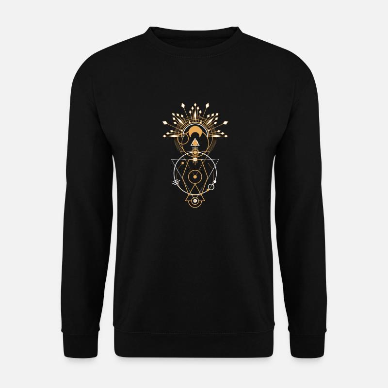 Géométrie de l’or sacré - Sweat-shirt Unisexe - noir