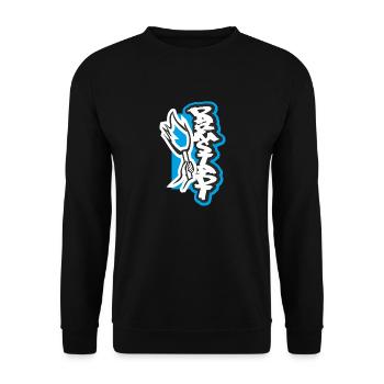 Darmstadt Pyro - Unisex Pullover - Schwarz - Vorne - Alina (178cm) & Michal (187cm)