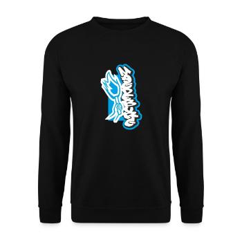 Magdeburg Pyro - Unisex Pullover - Schwarz - Vorne - Alina (178cm) & Michal (187cm)