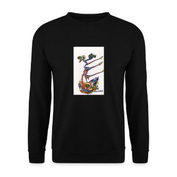 FUNtasie - Unisex Sweatshirt - black - Front - Alina (178cm) & Michal (187cm)