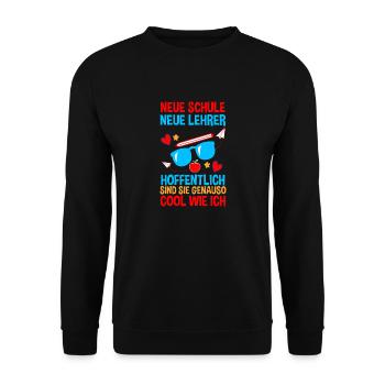 Kindergarten graduates school start school child enrollment - Unisex Sweatshirt - black - Front - Alina (178cm) & Michal (187cm)