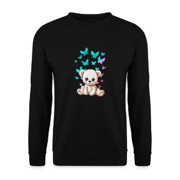 Teddy Teddy Bears Enfants Enfant Tout-petit Bébé Ours - Sweat-shirt Unisexe - noir - Devant - Alina (178cm) & Michal (187cm)