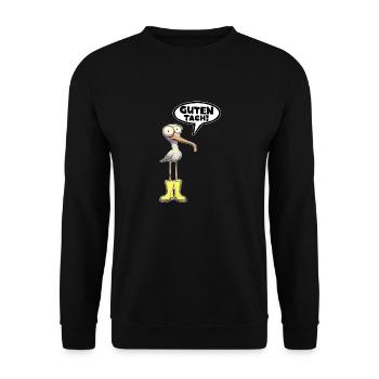 Good Tach Seagull Funny Saying Funny Saying - Unisex Sweatshirt - black - Front - Alina (178cm) & Michal (187cm)