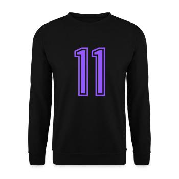 11 - Unisex Sweatshirt - black - Front - Alina (178cm) & Michal (187cm)