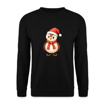Christmas Character - Unisex Sweatshirt - black - Front - Alina (178cm) & Michal (187cm)