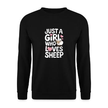 Sheep Sheep Farmer Lamb Farmer - Unisex Sweatshirt - black - Front - Alina (178cm) & Michal (187cm)