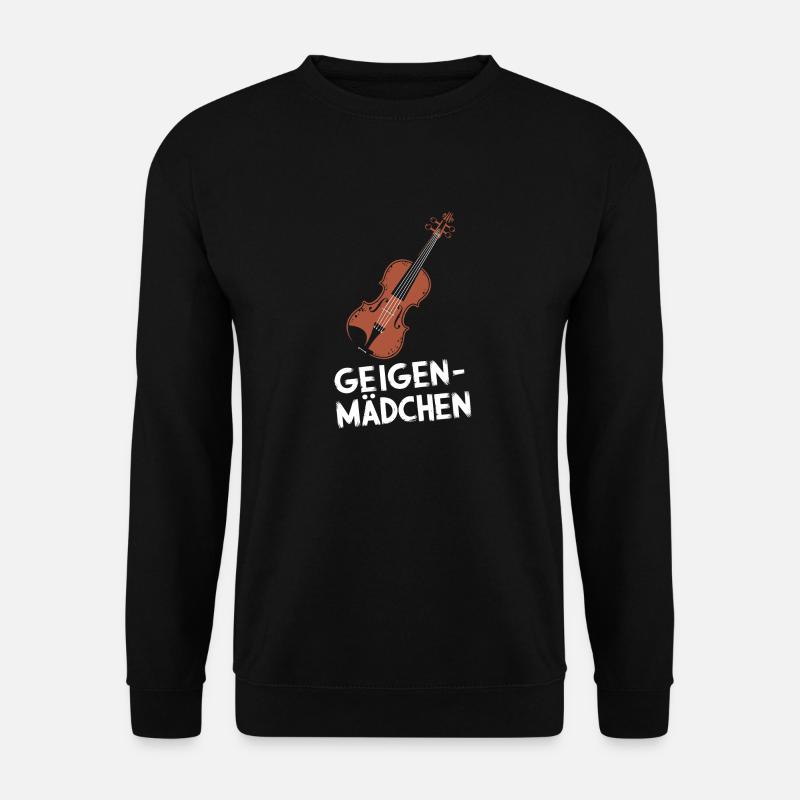 Geigen Spieler Instrument Geiger Violinist Violine - Unisex Pullover - Schwarz
