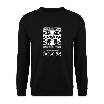 Anxiety the World Around You - Unisex Pullover - Schwarz - Vorne - Alina (178cm) & Michal (187cm)