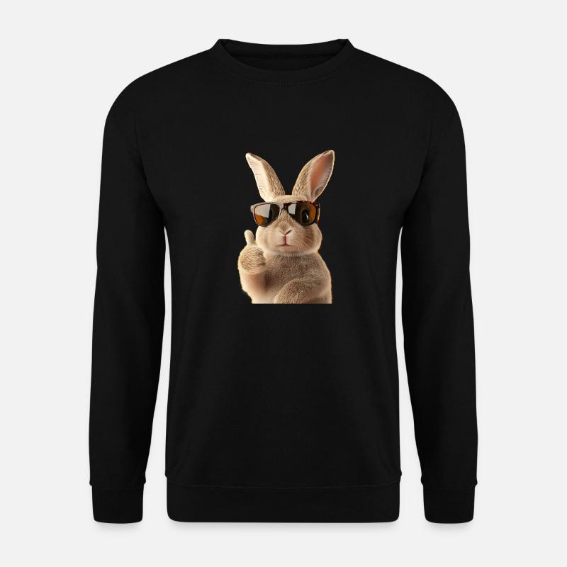 Cute Easter Bunny - Unisex Sweatshirt - black