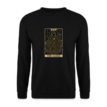 Couture de la carte de tarot – La cape - Sweat-shirt Unisexe - noir - Devant - Alina (178cm) & Michal (187cm)