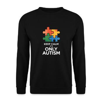 Autisme - Sweat-shirt Unisexe - noir - Devant - Alina (178cm) & Michal (187cm)