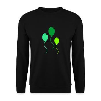BALLOONS - Unisex Sweatshirt - black - Front - Alina (178cm) & Michal (187cm)