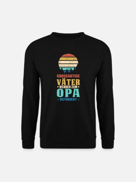 Opa Familie Vattertag Geschenk - Unisex Pullover - Schwarz