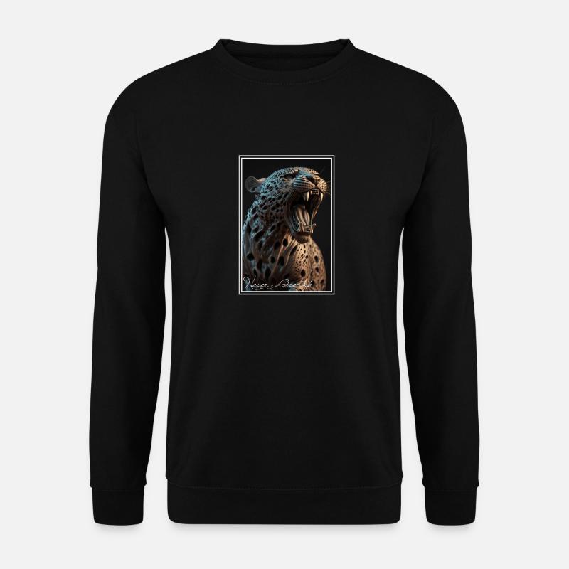 Never Give Up - 3D Render - Unisex Sweatshirt - black