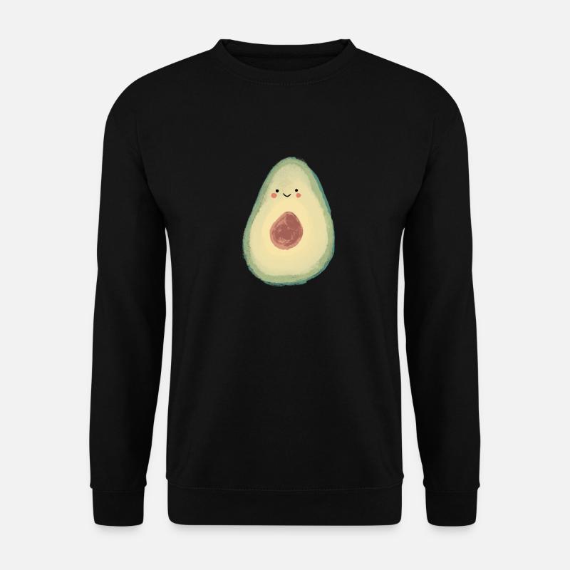 Süsse Avocado für Kinder | Babys | Erwachsene - Unisex Pullover - Schwarz