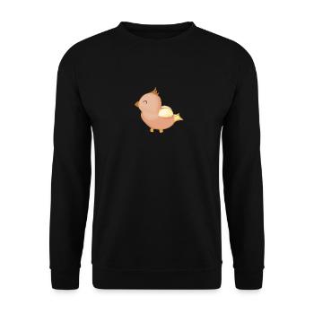 Birds Bird - Unisex Sweatshirt - black - Front - Alina (178cm) & Michal (187cm)