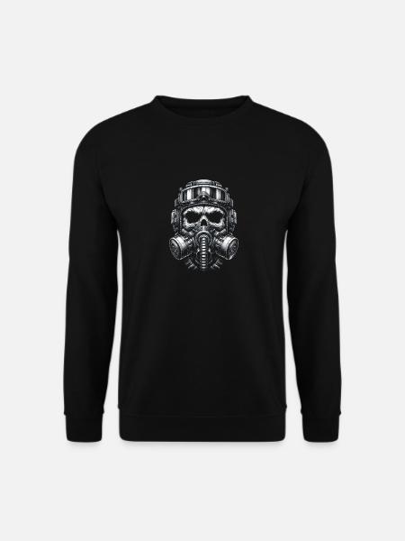 Skull in Special Ops Gear - Unisex Sweatshirt - black