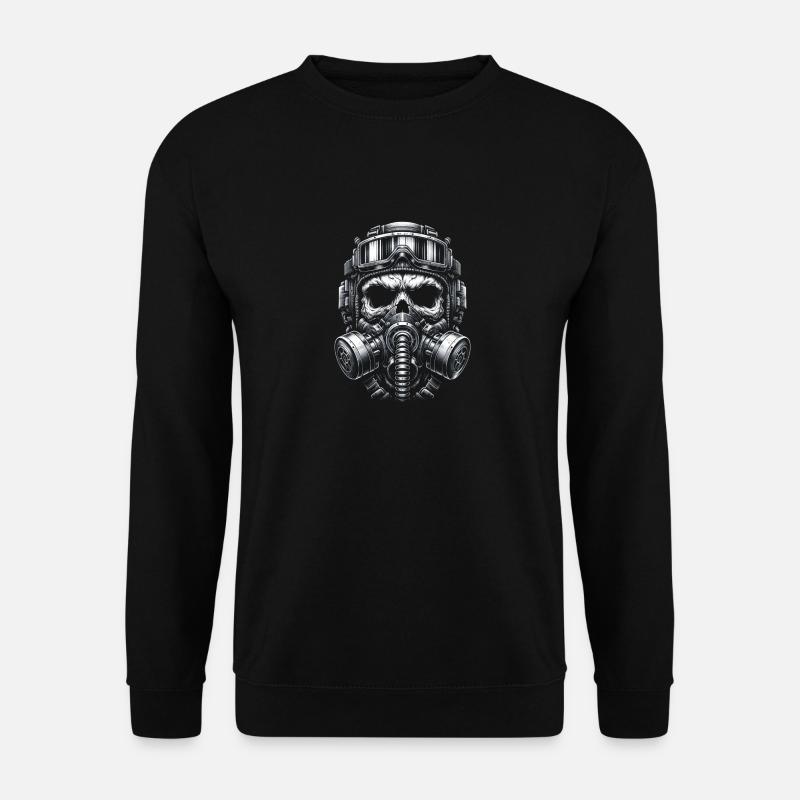 Crâne en tenue d’opérations spéciales - Sweat-shirt Unisexe - noir