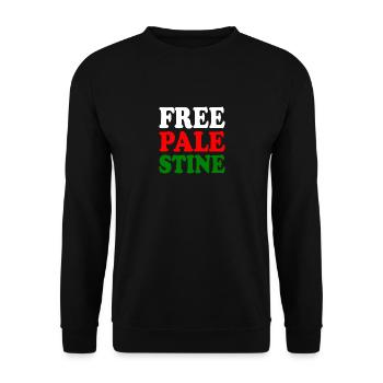 Free palestine - Sweat-shirt Unisexe - noir - Devant - Alina (178cm) & Michal (187cm)