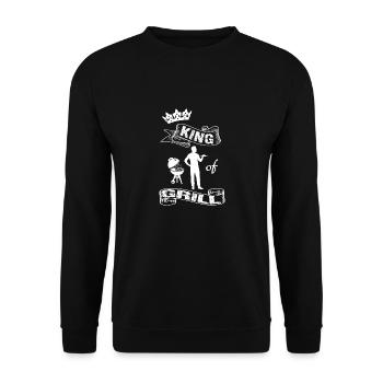 Barbecue - Unisex Sweatshirt - black - Front - Alina (178cm) & Michal (187cm)