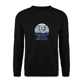 Îles Vierges américaines - Sweat-shirt Unisexe - noir - Devant - Alina (178cm) & Michal (187cm)