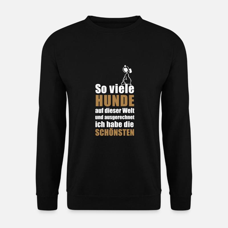 die schönsten Hunde - Unisex Pullover - Schwarz