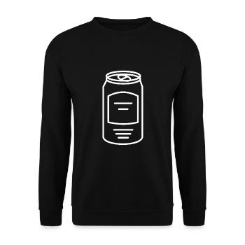 canette de bière - Sweat-shirt Unisexe - noir - Devant - Alina (178cm) & Michal (187cm)