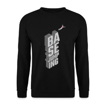 Basejumping - freier Fall - Unisex Pullover - Schwarz - Vorne - Alina (178cm) & Michal (187cm)