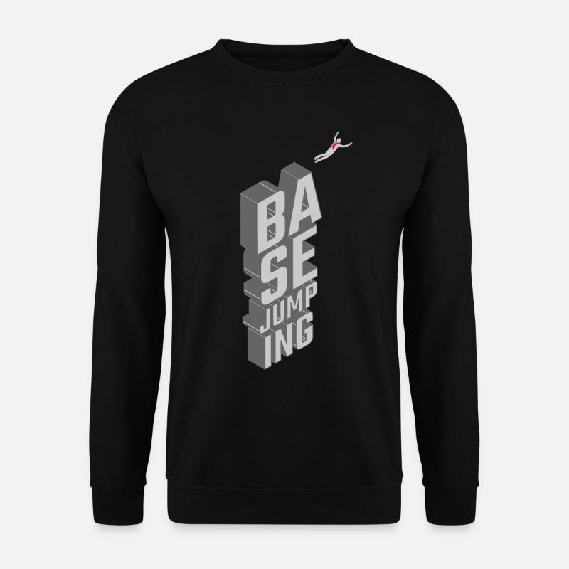Basejumping - freier Fall - Unisex Pullover - Schwarz
