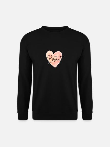 Team Braut Herz - Unisex Pullover - Schwarz