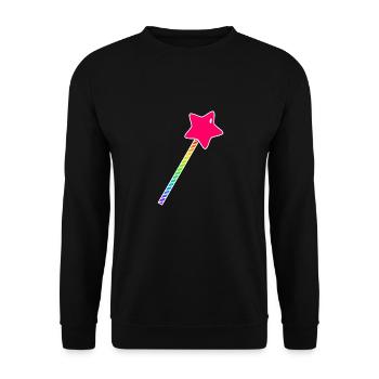 baguette mignonne et colorée - Sweat-shirt Unisexe - noir - Devant - Alina (178cm) & Michal (187cm)