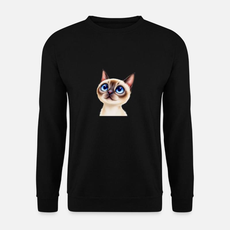 Chat Siam - Sweat-shirt Unisexe - noir