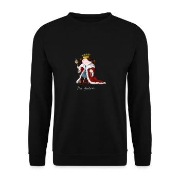 Reine - Sweat-shirt Unisexe - noir - Devant - Alina (178cm) & Michal (187cm)