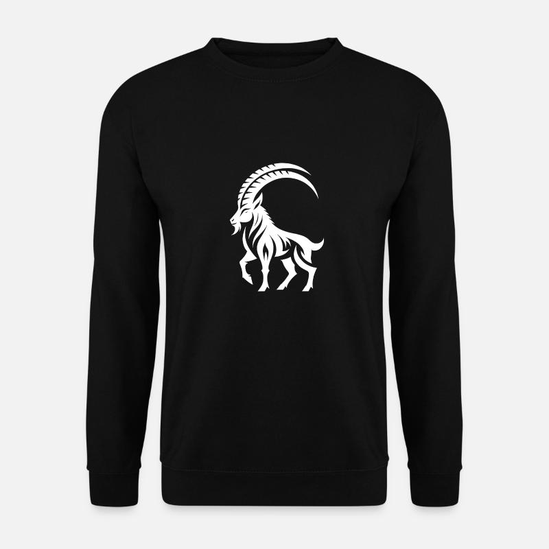 Sternzeichen Tattoo Stolzer Steinbock - Unisex Pullover - Schwarz