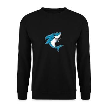 Teacher Hai - School Students Classes Enrollment - Unisex Sweatshirt - black - Front - Alina (178cm) & Michal (187cm)