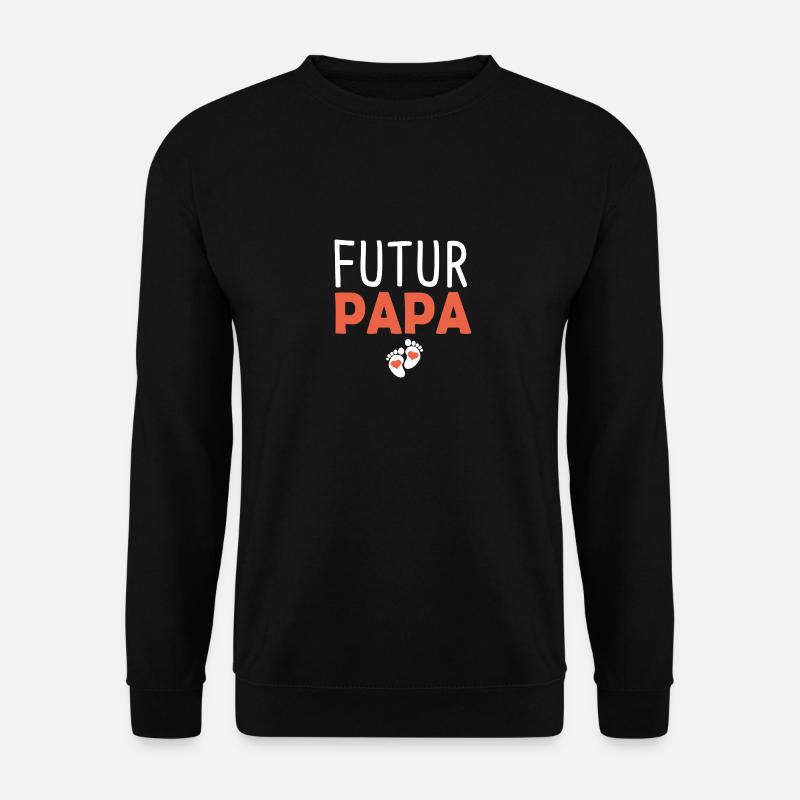 futur papa naiisance grossesse - Sweat-shirt Unisexe - noir
