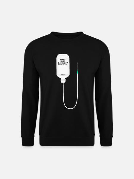 Musik ist meine Medizin - Unisex Pullover - Schwarz