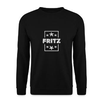 Cadeau pour Fritz - Sweat-shirt Unisexe - noir - Devant - Alina (178cm) & Michal (187cm)
