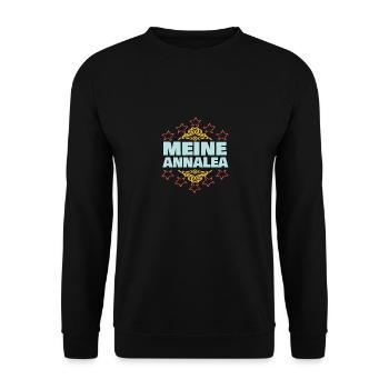 Mädchen Annalea - Unisex Pullover - Schwarz - Vorne - Alina (178cm) & Michal (187cm)