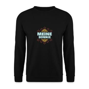 Mädchen Bonnie - Unisex Pullover - Schwarz - Vorne - Alina (178cm) & Michal (187cm)