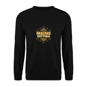 Mädchen Bettina - Unisex Pullover - Schwarz - Vorne - Alina (178cm) & Michal (187cm)