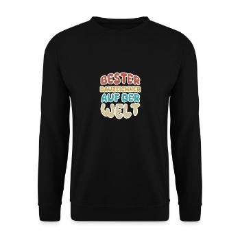 Berufung Bauzeichner - Unisex Pullover - Schwarz - Vorne - Alina (178cm) & Michal (187cm)