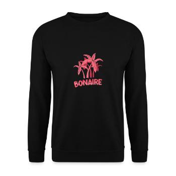 Gift for Bonaire - Unisex Sweatshirt - black - Front - Alina (178cm) & Michal (187cm)
