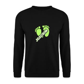 Cadeau pour Joachim - Sweat-shirt Unisexe - noir - Devant - Alina (178cm) & Michal (187cm)