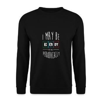 Periodic table - Unisex Sweatshirt - black - Front - Alina (178cm) & Michal (187cm)