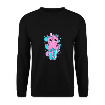Pastel Gothic - Unisex Sweatshirt - black - Front - Alina (178cm) & Michal (187cm)