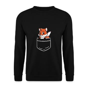 Fox Forest Wildlife Bag Bag - Sweat-shirt Unisexe - noir - Devant - Alina (178cm) & Michal (187cm)