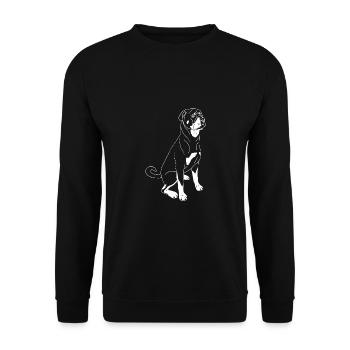 Rottweiler - Unisex Pullover - Schwarz - Vorne - Alina (178cm) & Michal (187cm)