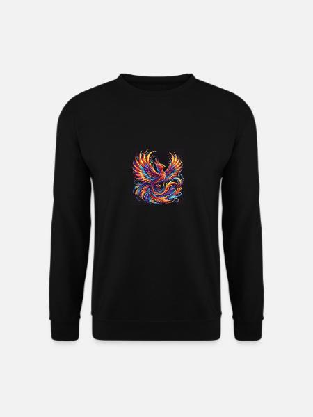 Erhebe dich wie der Phönix aus der Asche - Unisex Pullover - Schwarz