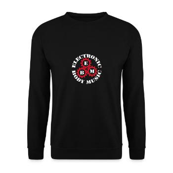 Body Music électronique dans le quartier EBM, red gears - Sweat-shirt Unisexe - noir - Devant - Alina (178cm) & Michal (187cm)